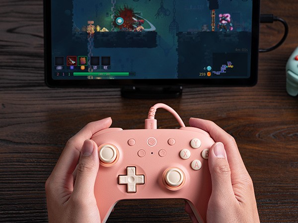 8BitDo Ultimate 2C Wired Pad Peach