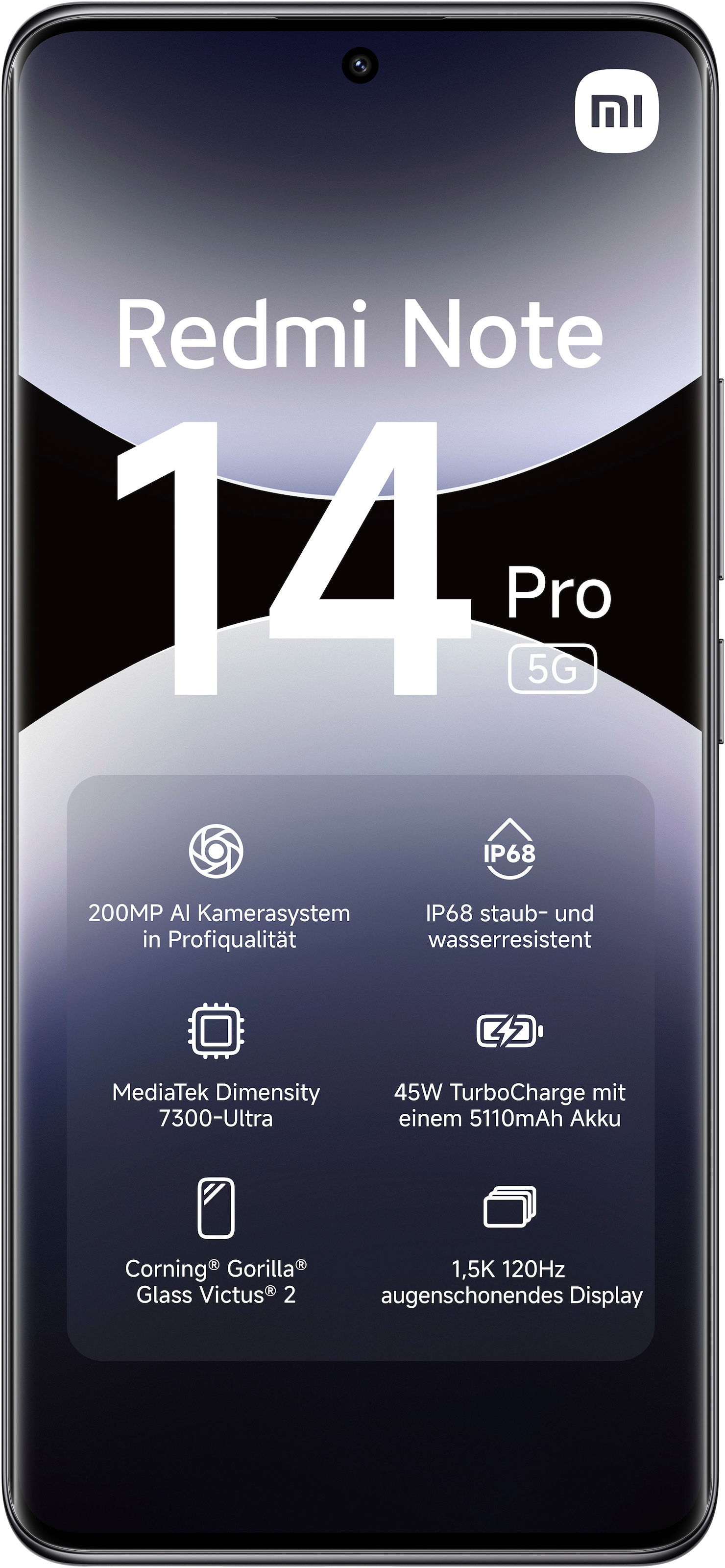 Xiaomi Smartphone »Redmi Note 14 Pro 5G« Mitternachtsschwarz