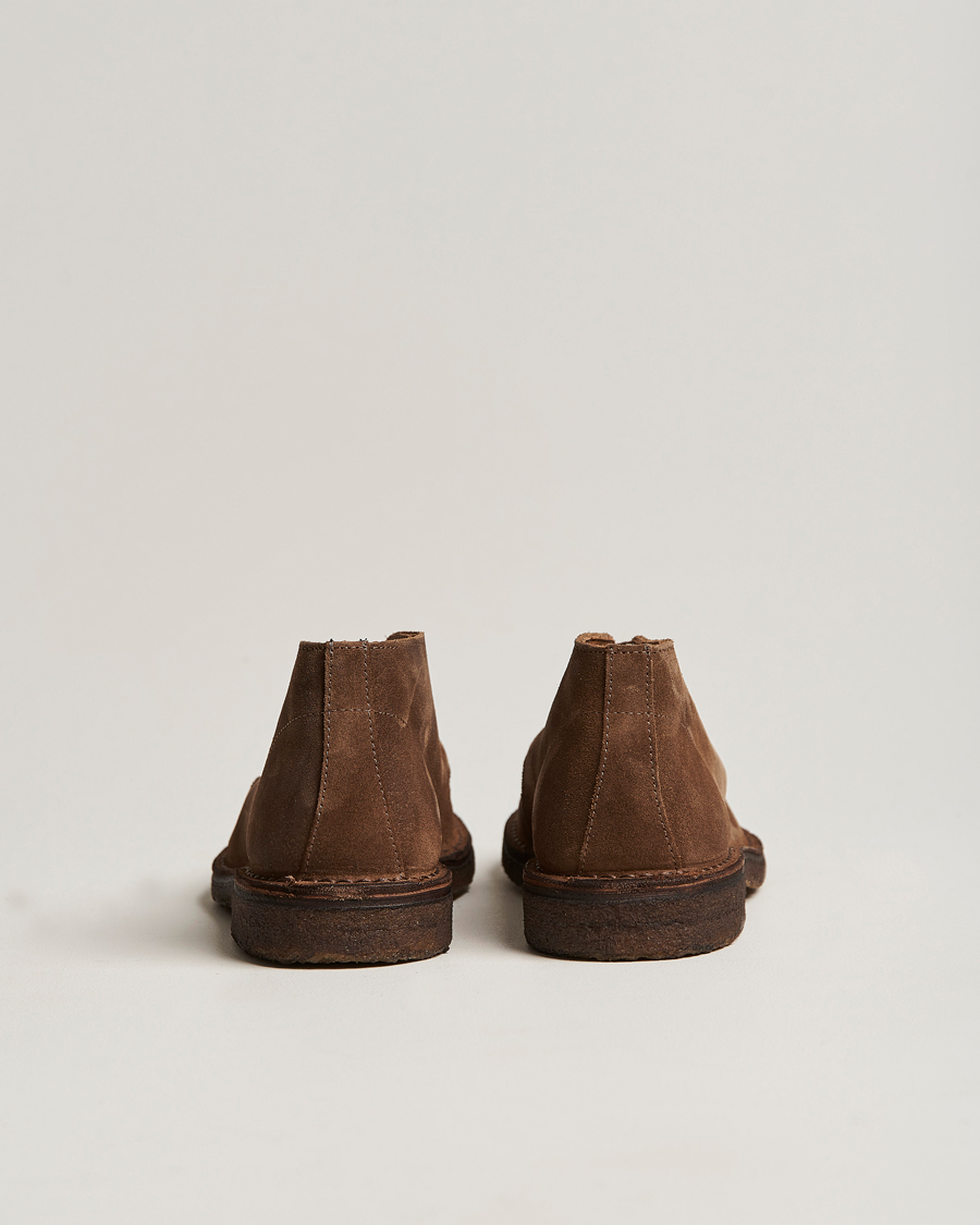 Drake's Crosby Moc-Toe Suede Chukka Boots Brown