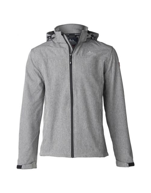 Nord Berg Heren Softshell Kjeld Grijs - Werkkleding