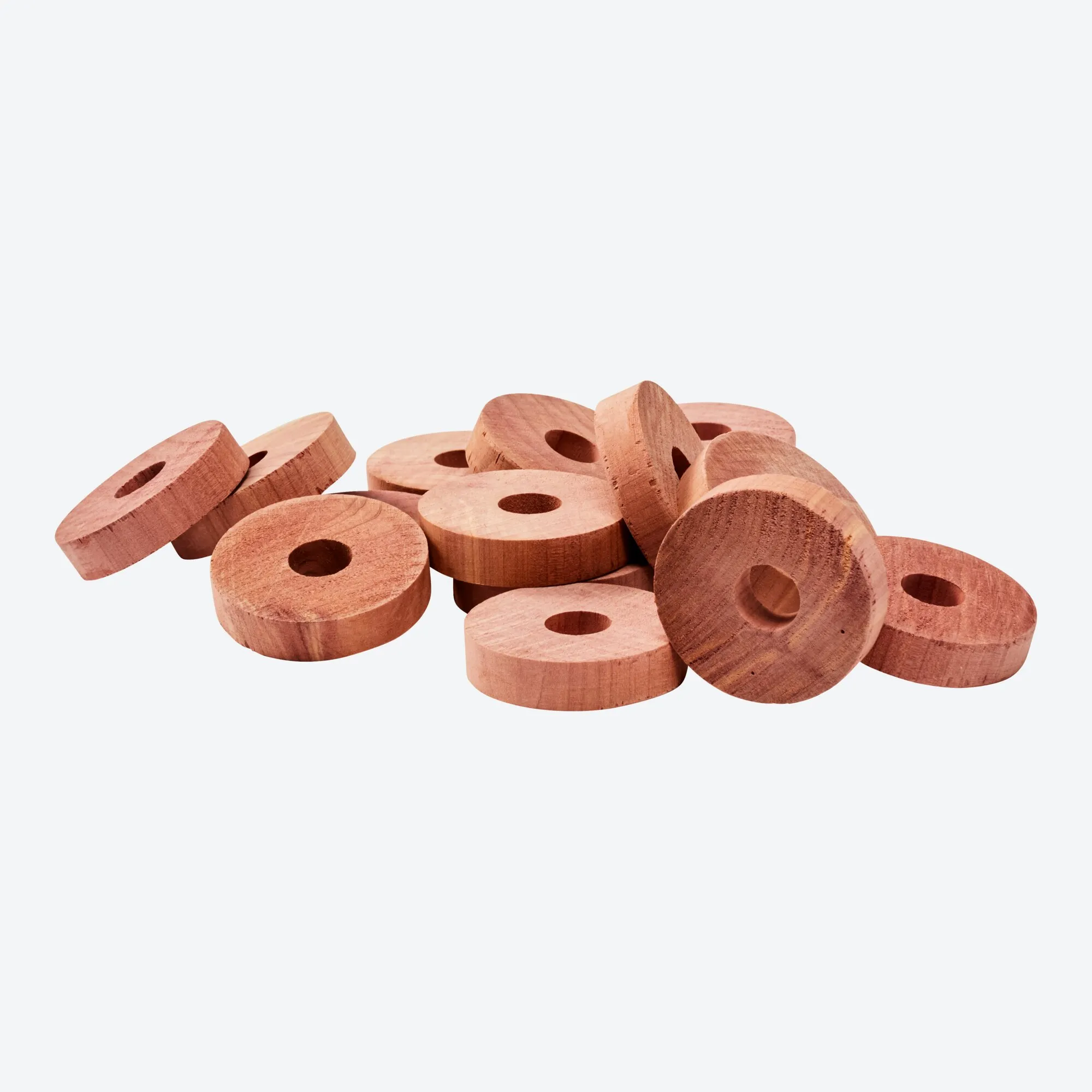 Zedernholzringe, 15er-Pack, Ø ca. 4x1cm