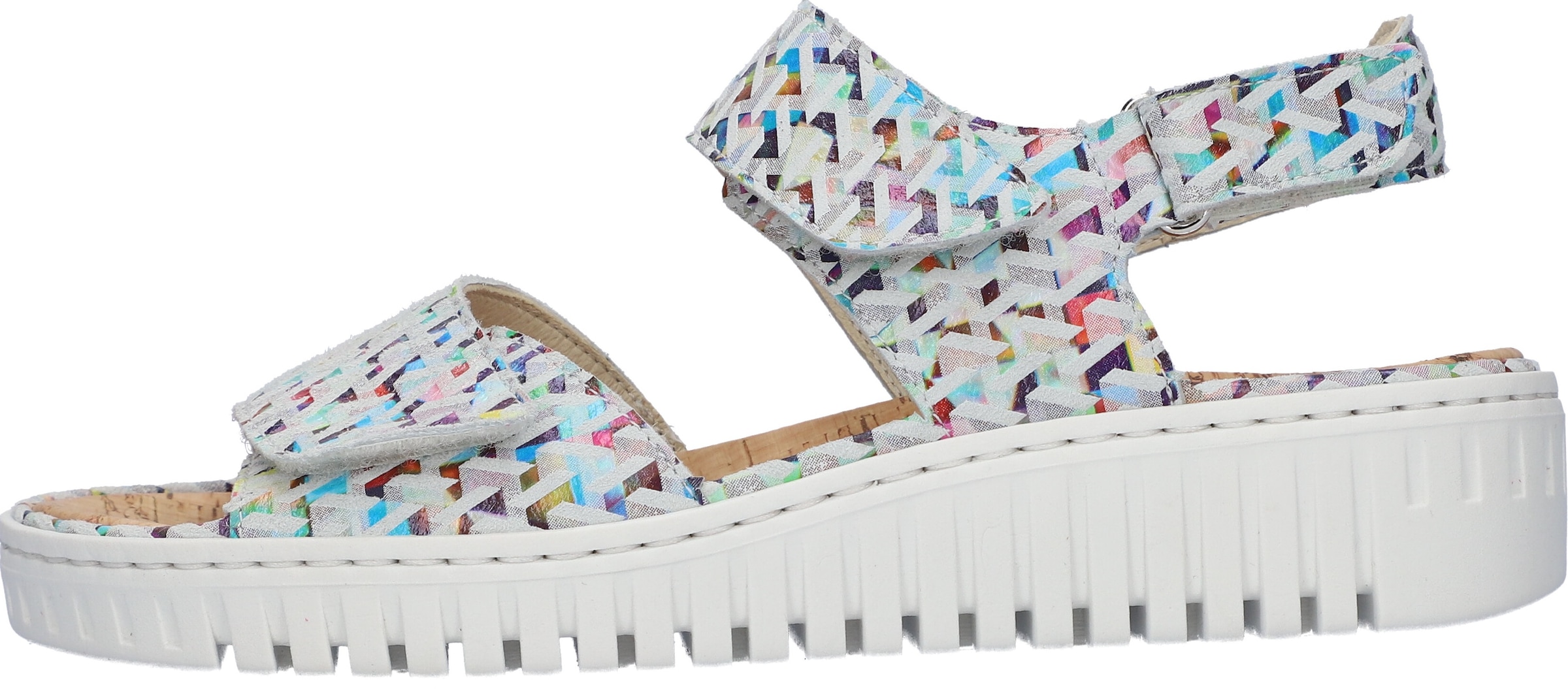 Waldläufer Keilsandalette »H-Willow«  , Sommerschuh, Sandale, Keilabsatz, mit Kork-Fussbett, Weite H