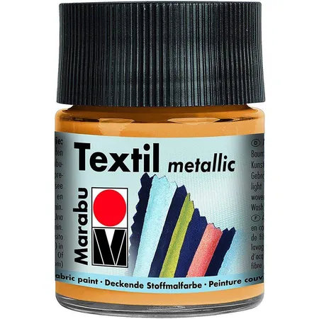 Marabu Textil Metallic, Metallic gold, 50 ml