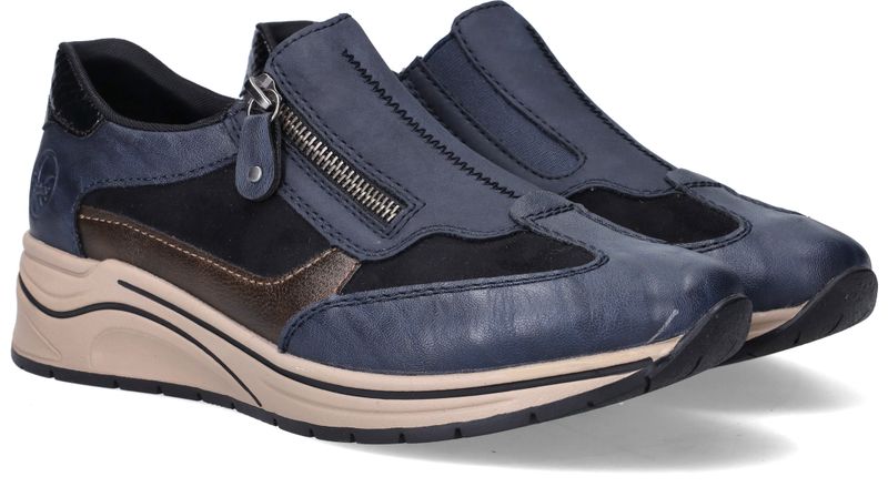 Rieker Sneakers Blauw Dames