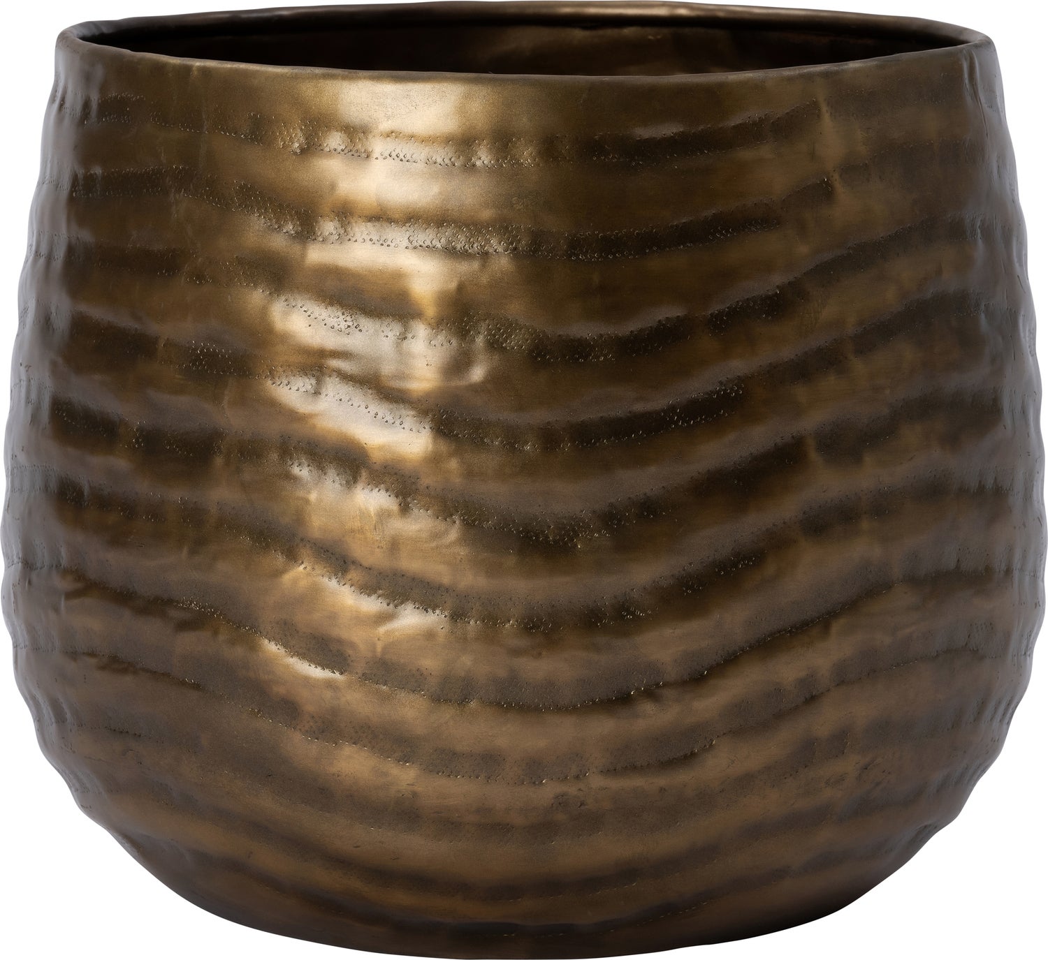 Intratuin bloempot Naila messing D 30 H 30 cm