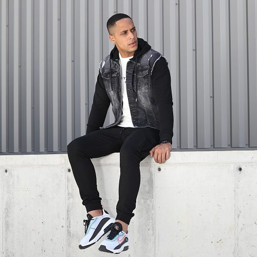 Veste Jean A Capuche 1518 Noir