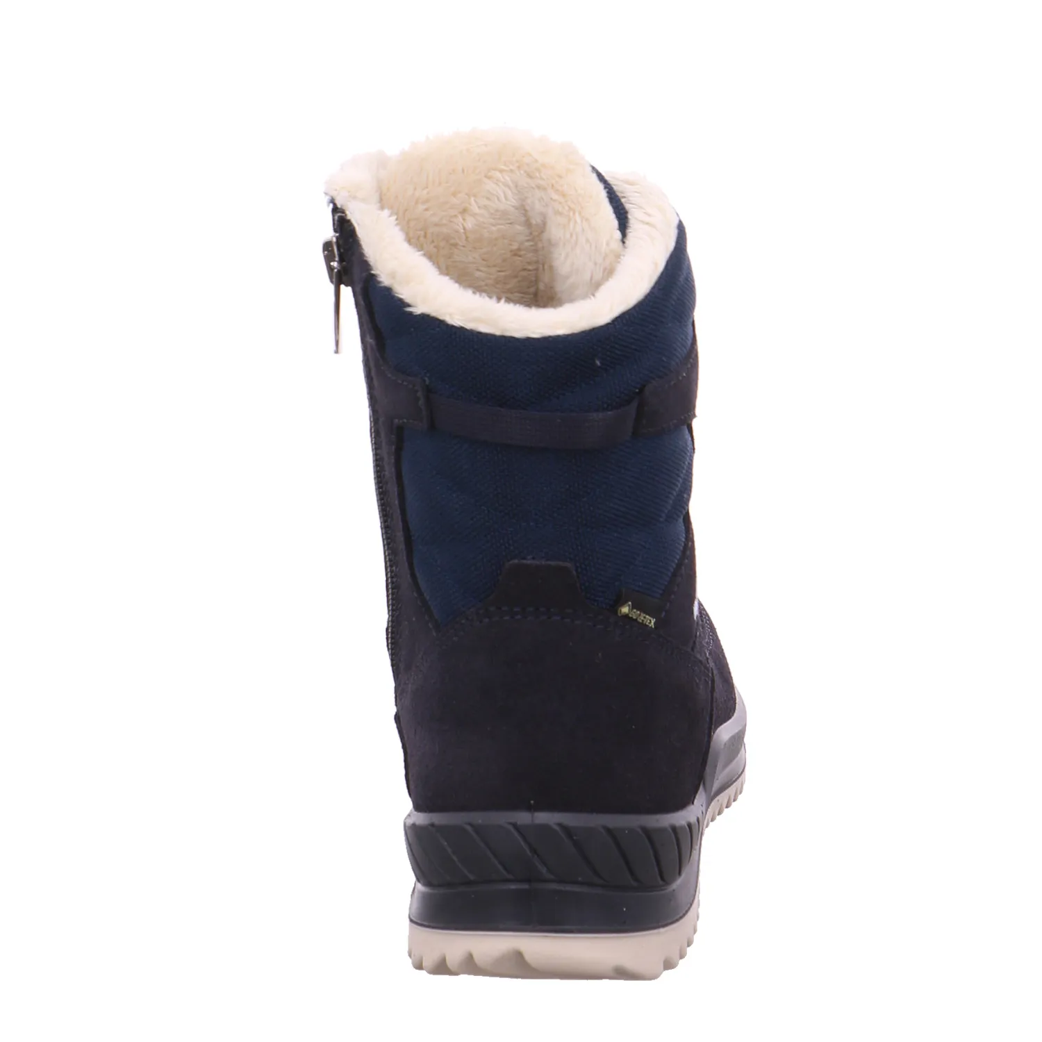 LOWA Mädchen-Snowboot Membrane Dunkelblau Textil  Winter-Sneaker, high