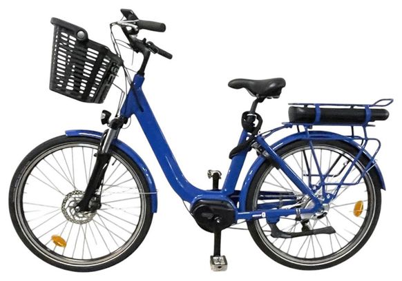 Produit reconditionné - Vélo de ville électrique Arcade Brooklyn bleu - Très bon état