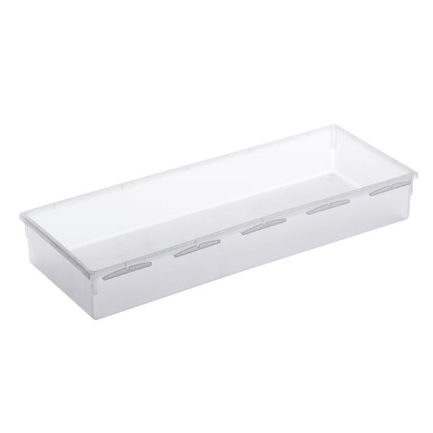 Rotho Basic organizer voor lade inrichting - 38 x 15 cm - transparant