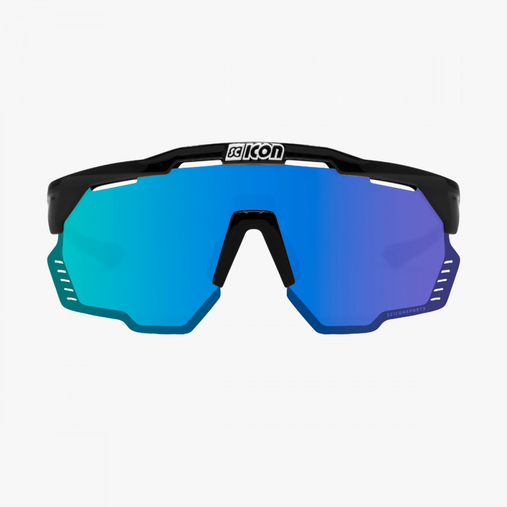 Scicon Aeroshade Kunken solbriller sort/ multimirror blå