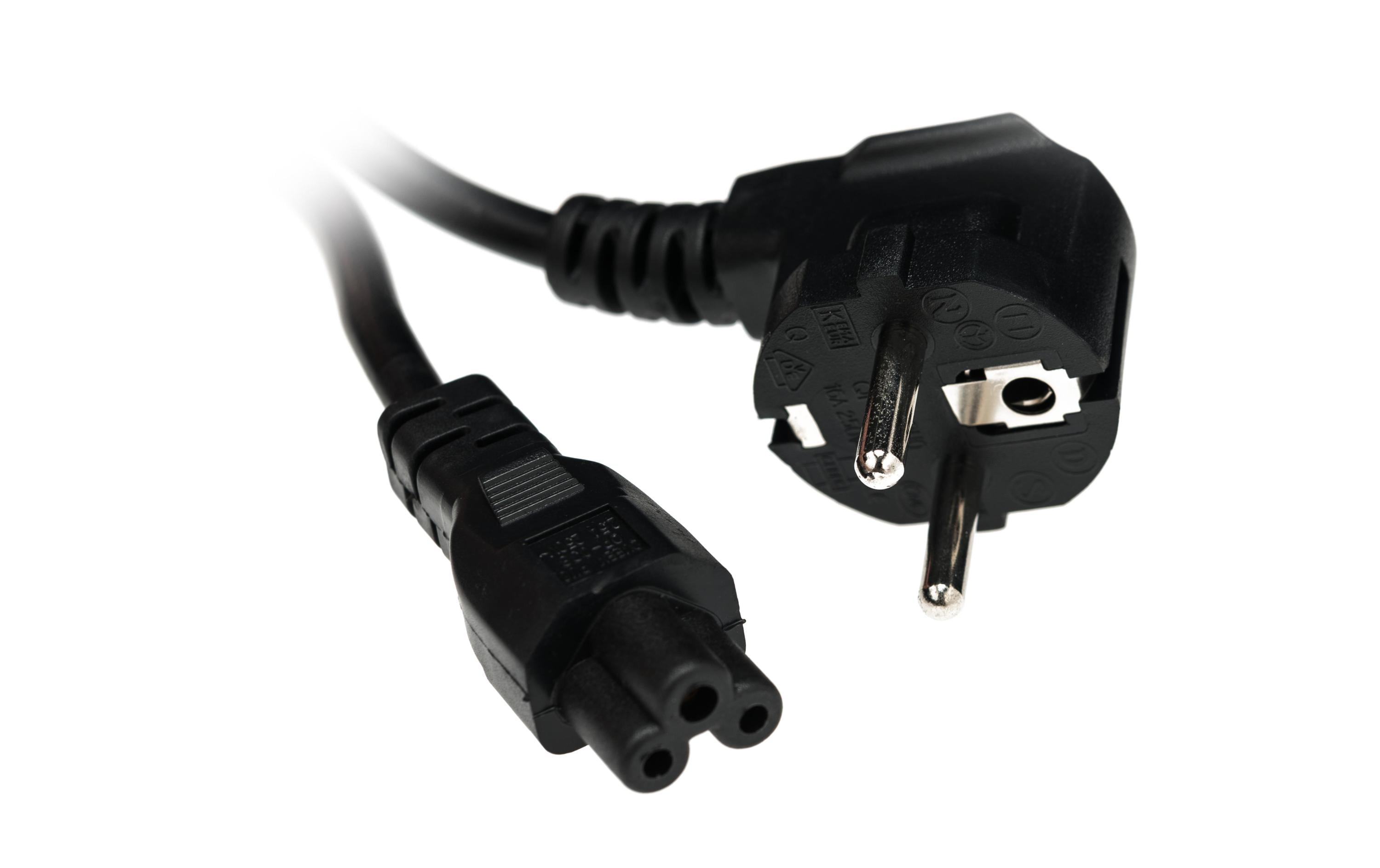 Netzkabel 1 m C5-SchukoNetzkabel 1 m C5-Schuko