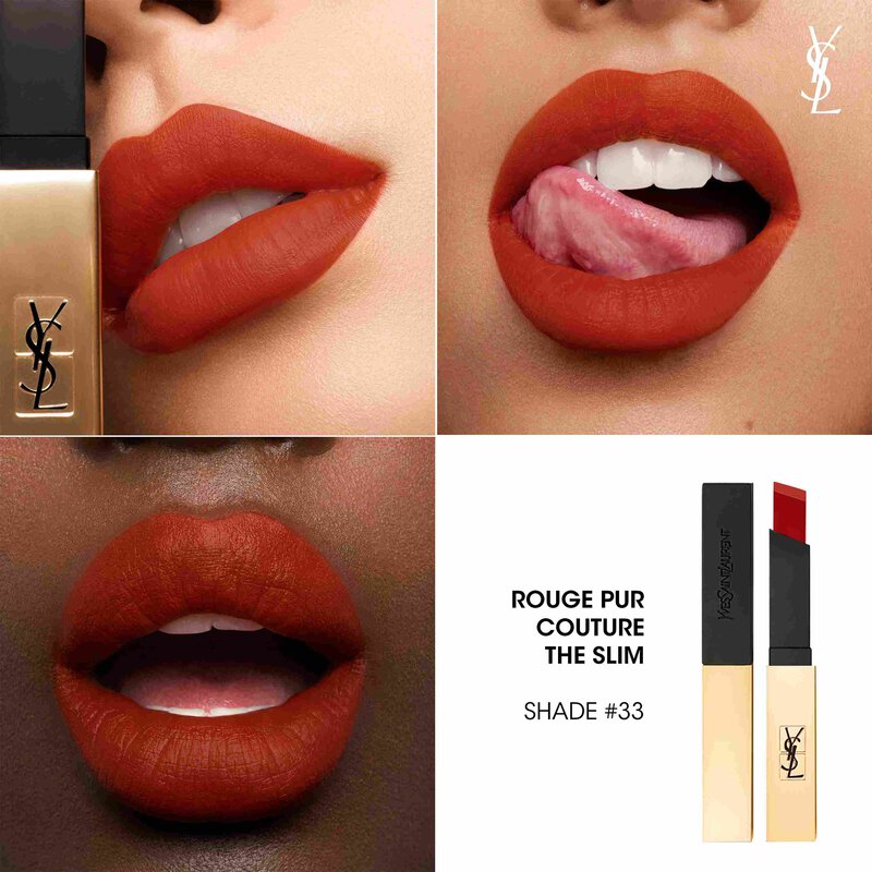 Rouge Pur Couture The Slim  Rouge à Lèvres Ultra-Mat - 33 ORANGE DESIRE