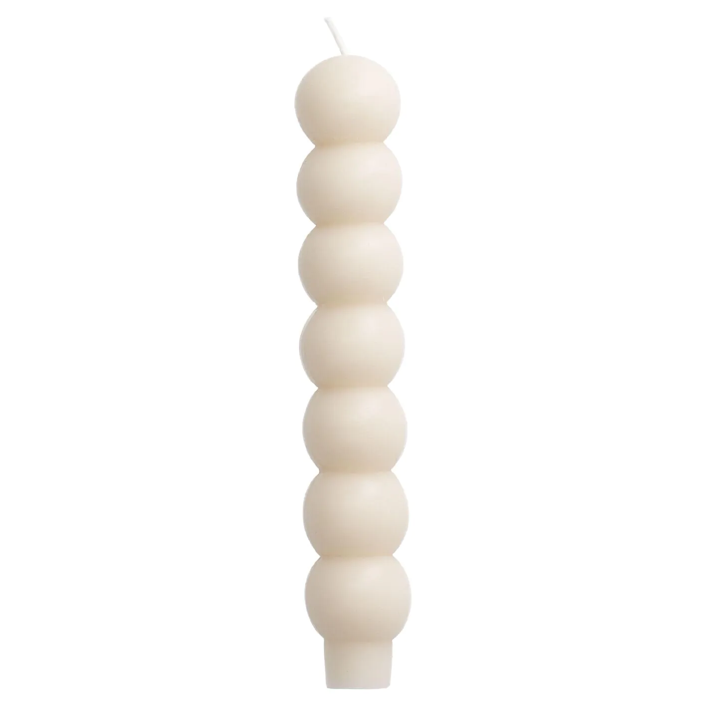 Stabkerze Bubbles, beige, 3 x 18.5 cm