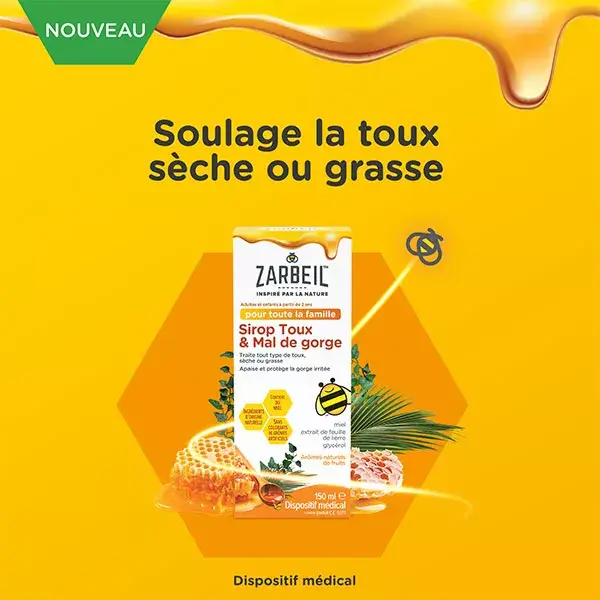 Xarope Zarbeil® para Tosse e Dor de Garganta, Frasco de 150 ml