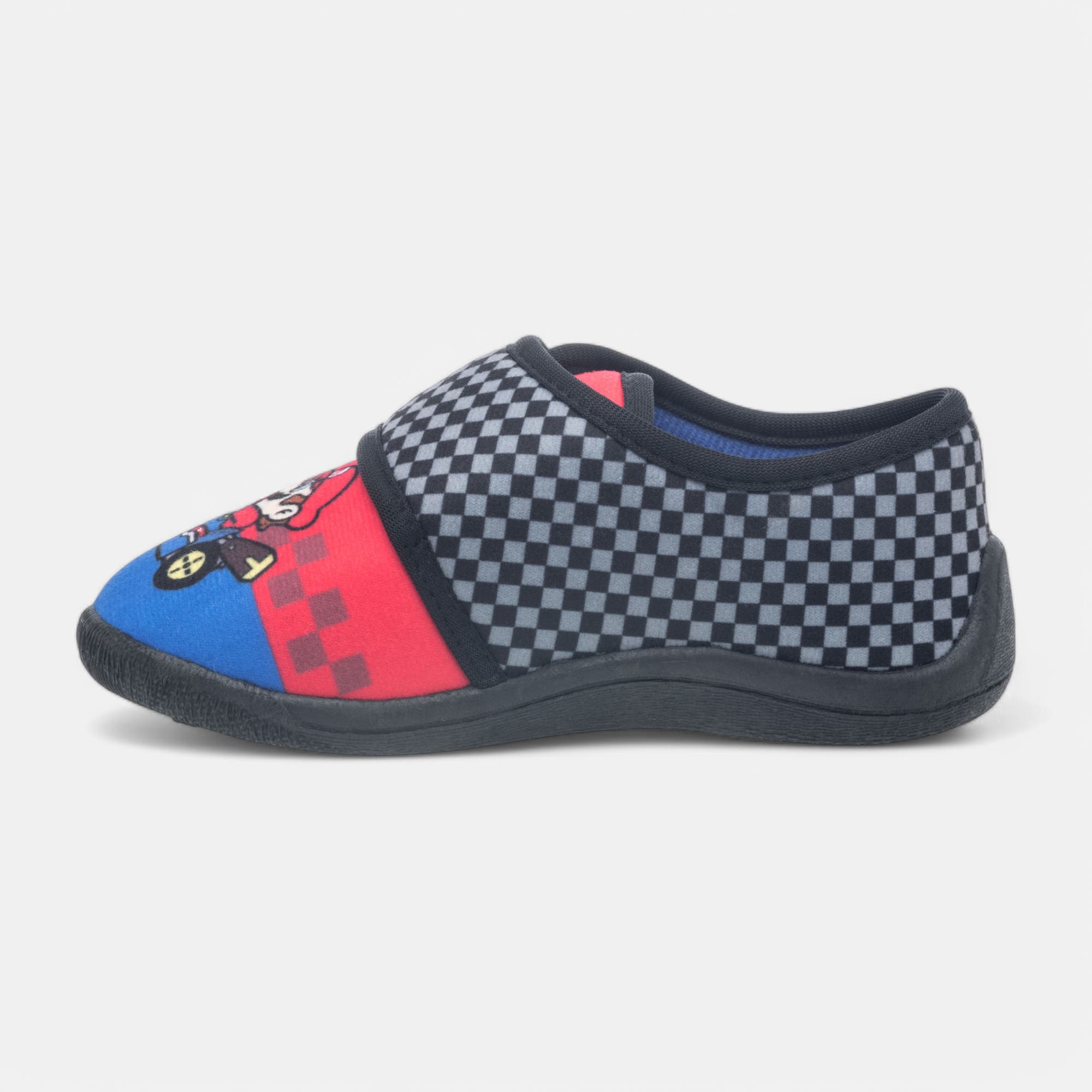 Pantoufles attaches velcros Garçon noir