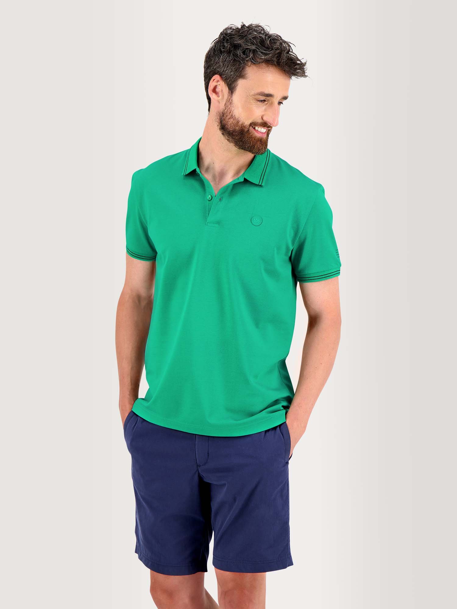 Polo Homme Séchage Rapide Stretch Vert