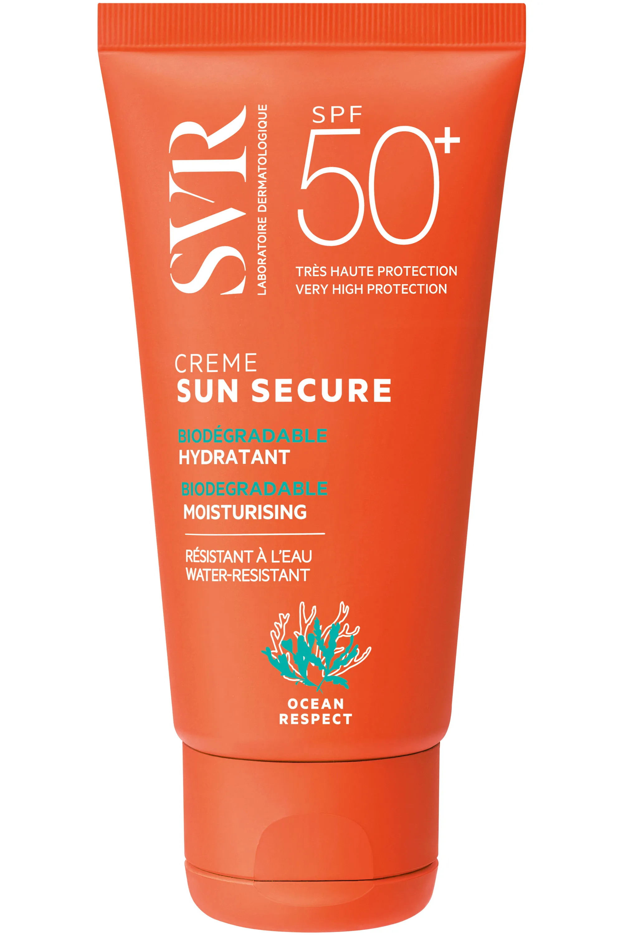 SVR Crème solaire biodégradable & hydratante SPF50+ Sun Secure-50 ml