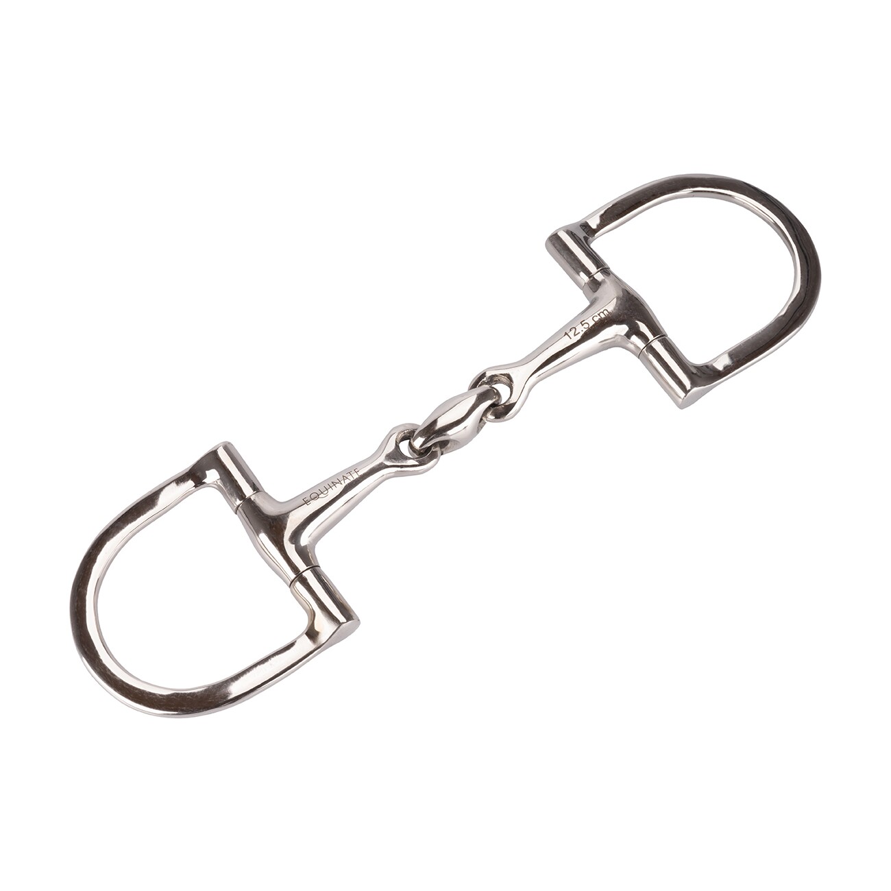 Equinate D-Ring Trense Edelstahl 16mm doppelt gebrochen 1,6 cm 12,5 cm