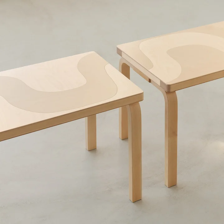 Artek x Marimekko - 153B Bank, Kivet, Birke natur (Anniversary Edition)
