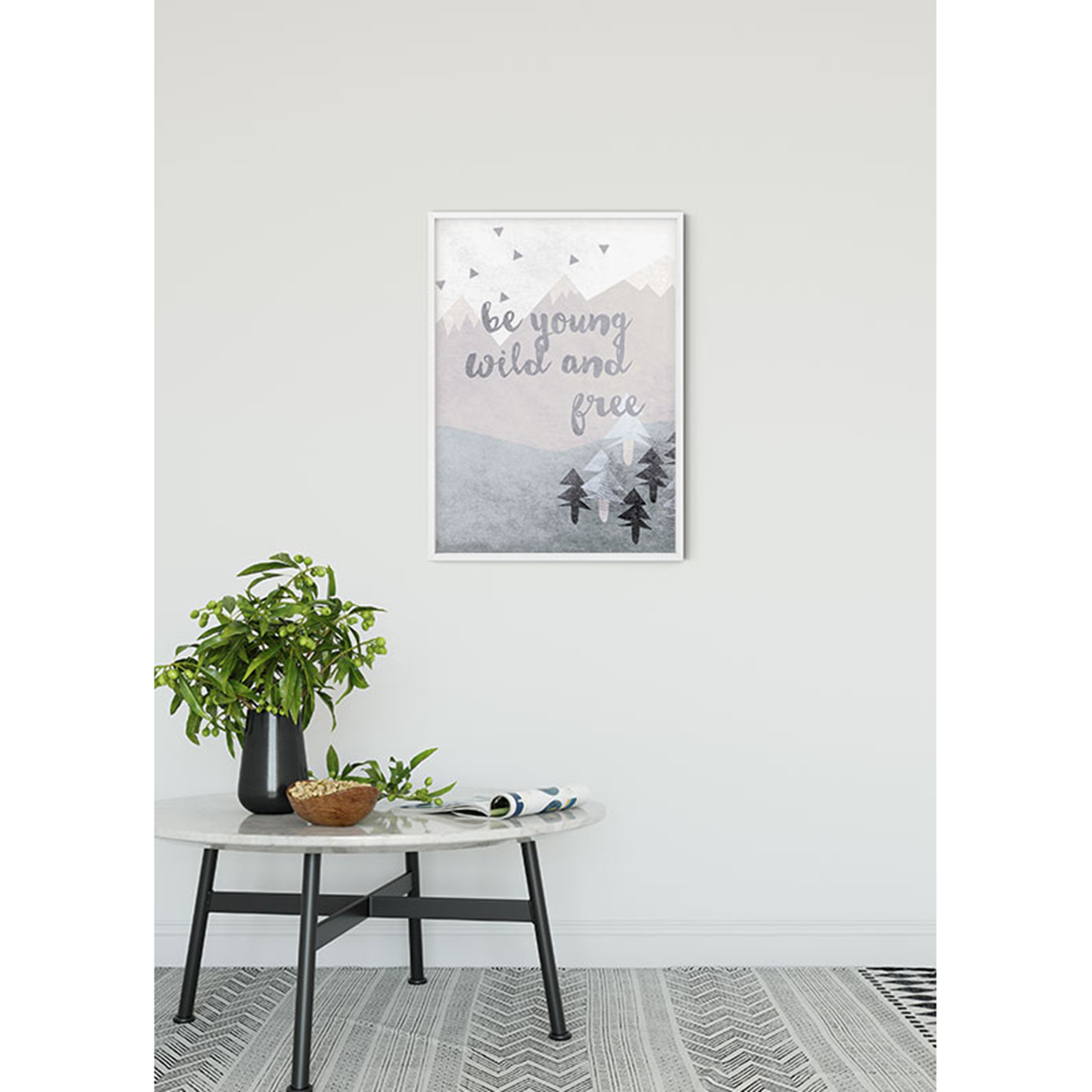 Wandbild WILD AND FREE - 50x70 cm