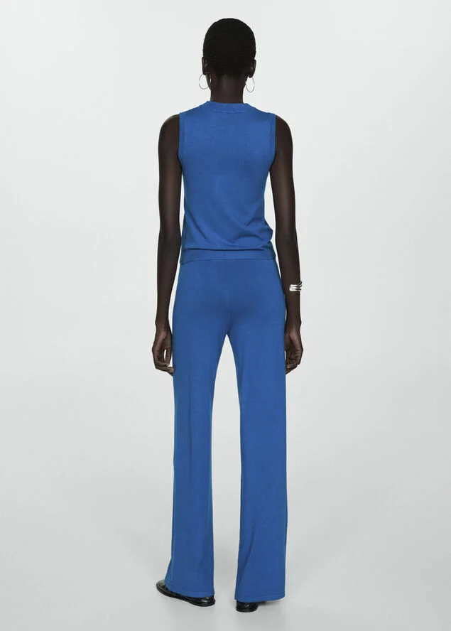 MANGO Knitted wideleg trousers 53