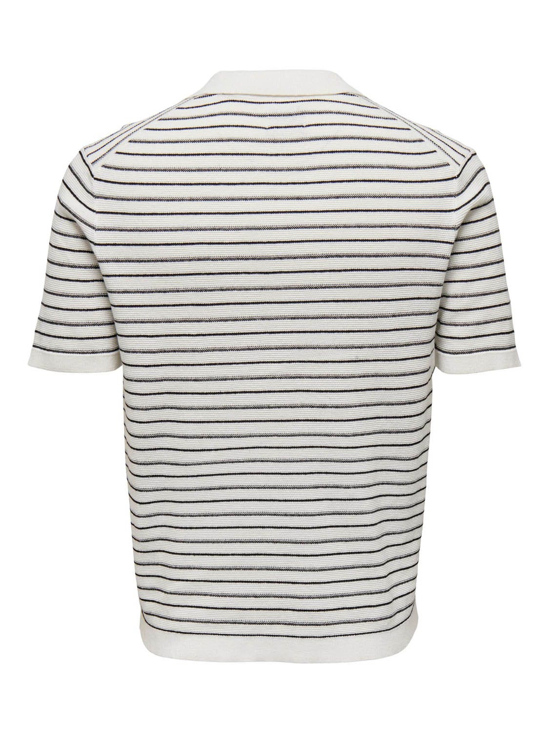 Only & Sons  Wing Life Stripe Resort Polo Knit