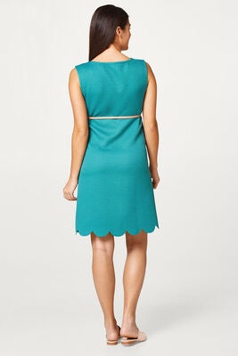 ESPRIT Jacquard Kjole, Evergreen