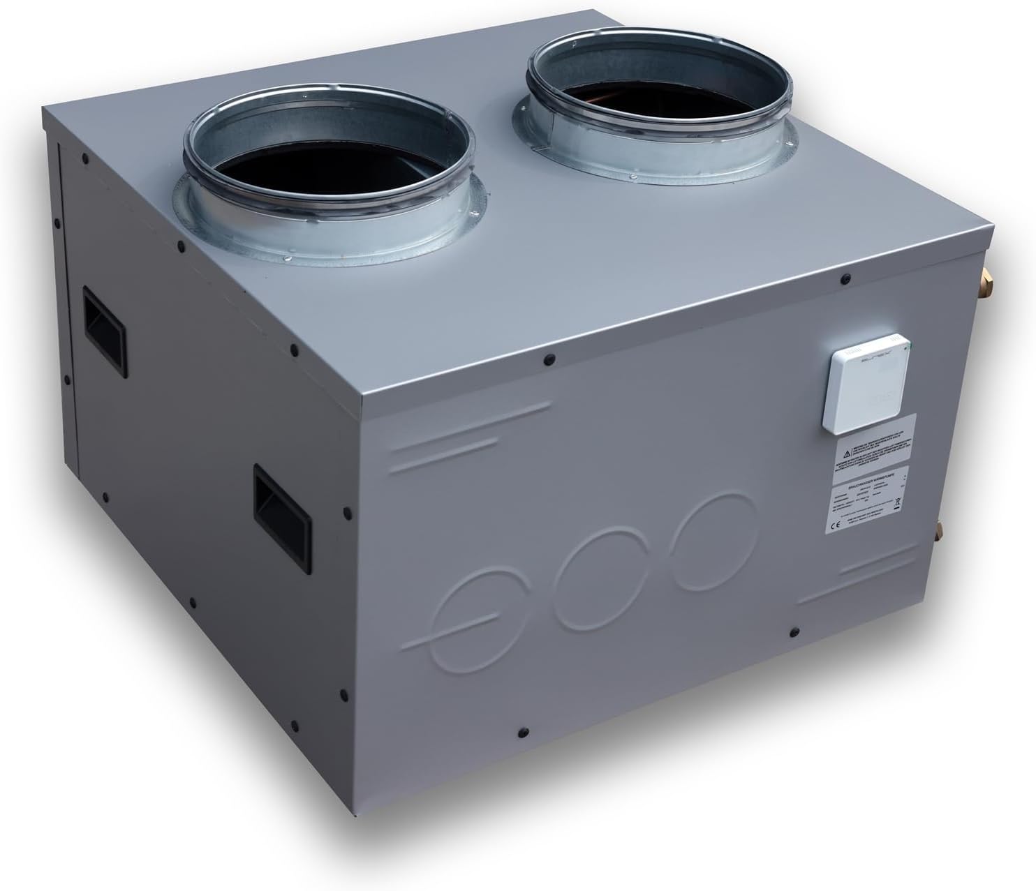 Wärmepumpe DROPS ECO – hocheffizientes Kompaktgerät zur Warmwasserbereitung mit Rotationskompressor, Plattenwärmetauscher & Umwälzpumpe, COP bis 4,5, Energieklasse A+, für Innenbereich