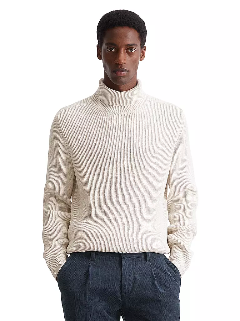 MARC O'POLO Rollkragenpullover weiss