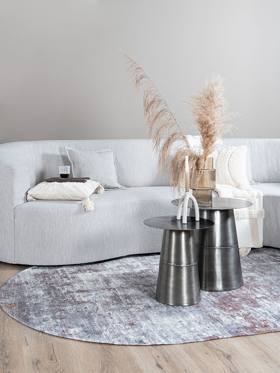 Vloerkleed Yara Gold – Ovaal 200 x 290 cm