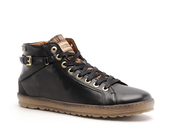 Pikolinos boots bottine plates femme lagos 9017312 noir