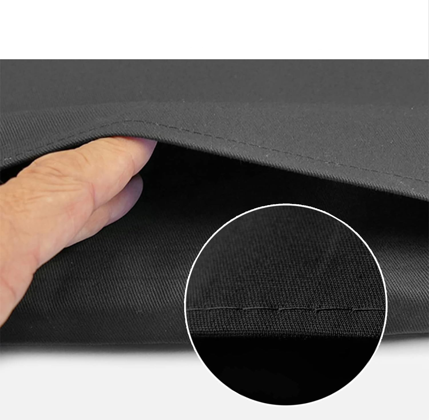 (3x2m) Faltbare Schwarze Foto Video Studio Hintergrund Leinwand Kulisse mit Halteklammern - Schwarz