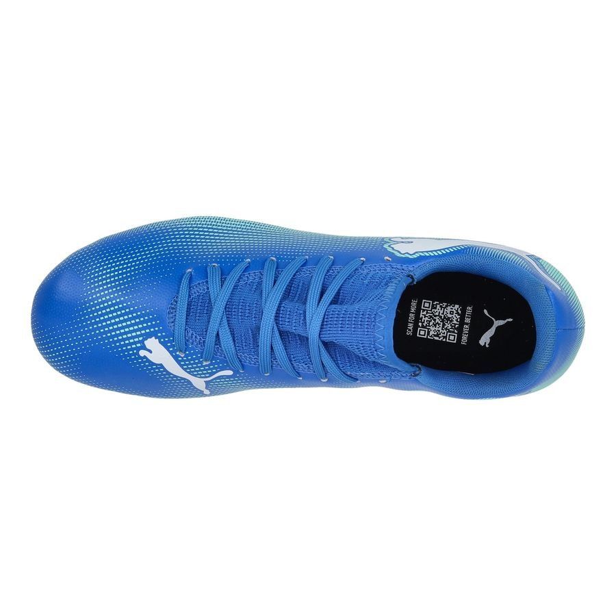 PUMA Future 7 Play FG/AG Formula - Bleu/Menthe/Blanc Enfant