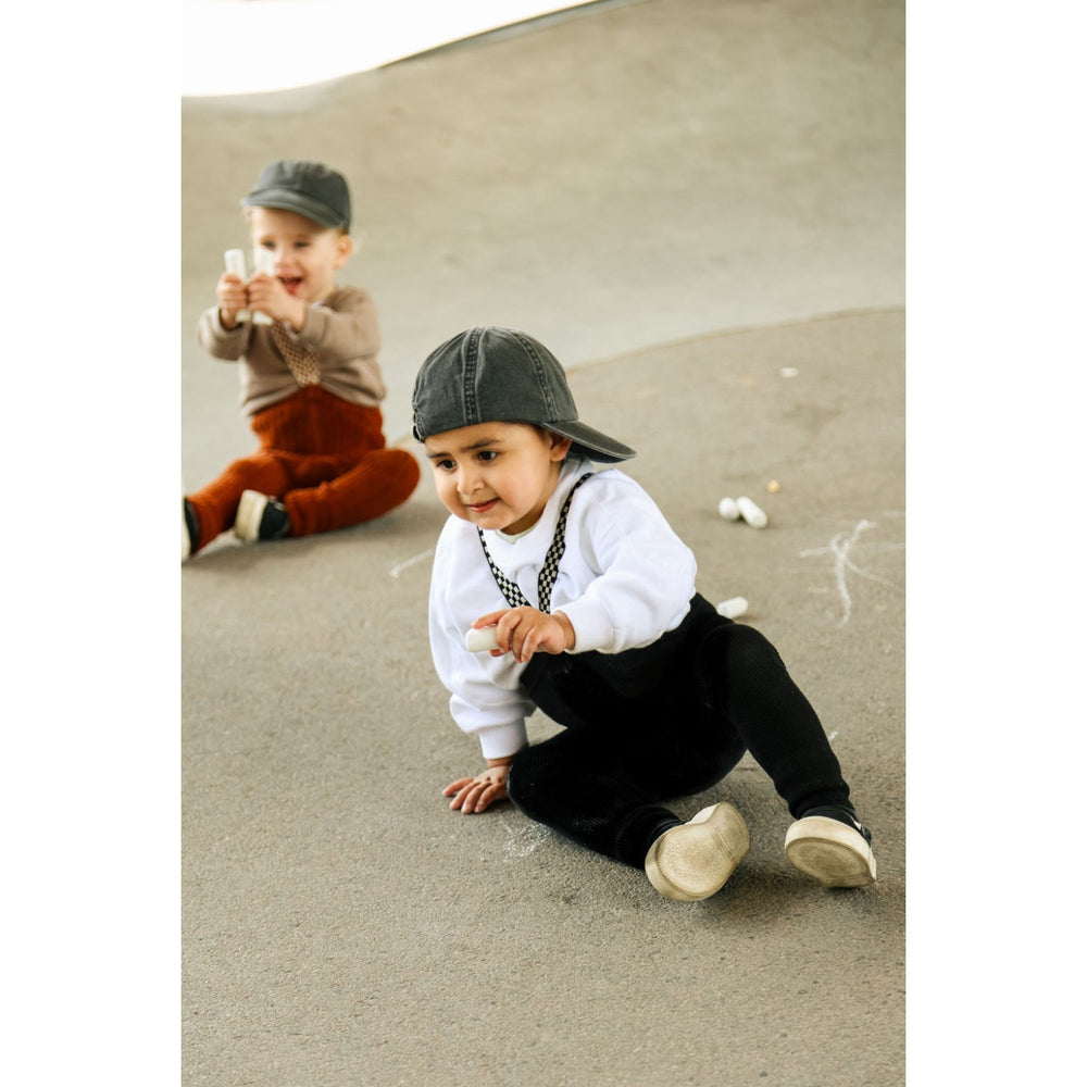 Køb Silly Silas Cinnamon Checked Granny Teddy Footless Leggings