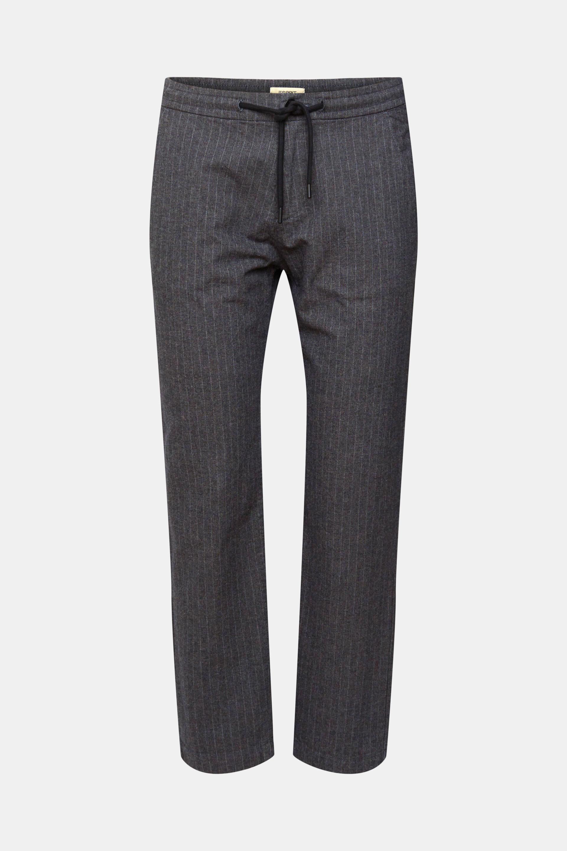Pantalon à rayures tennis doté d'une ceinture à cordon de serrage