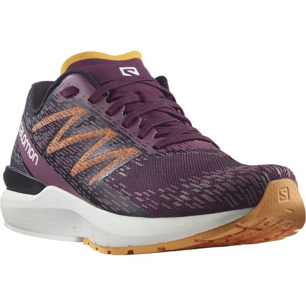Chaussure running SALOMON SONIC 5 BALANCE W WINE/BLACK/BLAZING ORANGE