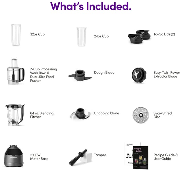 Nutribullet Triple Prep System blender NBF580B (grå)