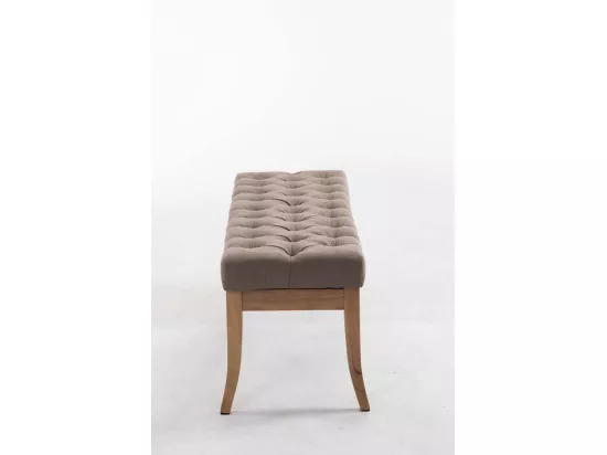 Banquette - Tissu & Bois - Taupe - Ramses