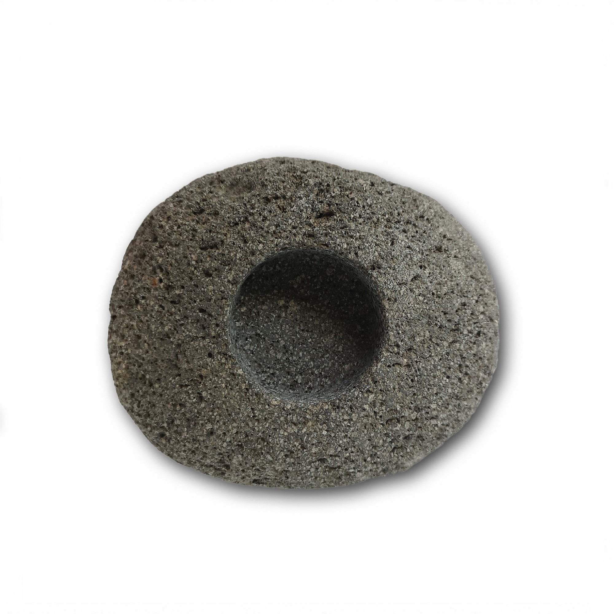 Teelichthalter 'Riverstone', grau, B 12 cm, L 10 cm, H 7 cm von fischer's lagerhaus