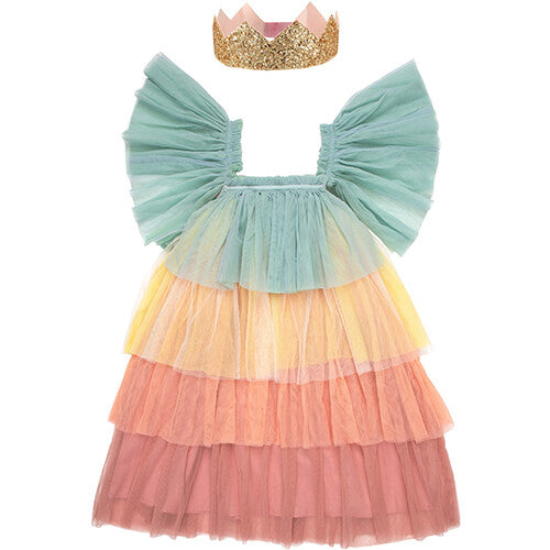 Meri meri verkleedkleding regenboogprinses - 5-6 jaar