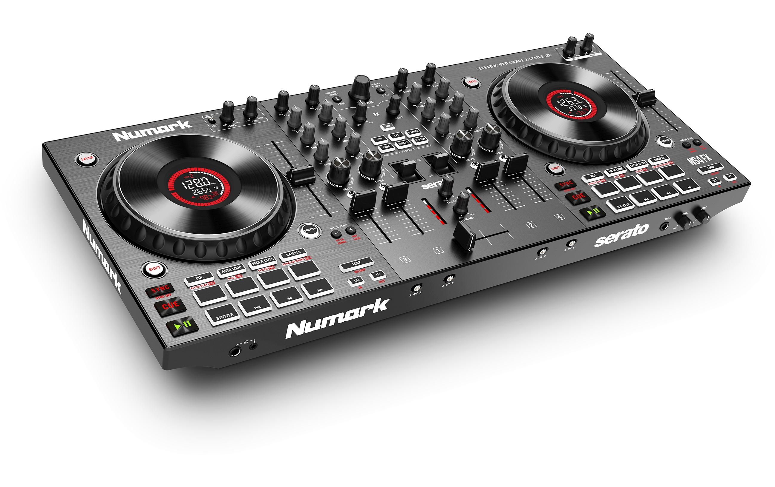 DJ-Controller NS4FX<br>Professioneller 2-Deck-DJ-Controller mit 4 Kanälen
