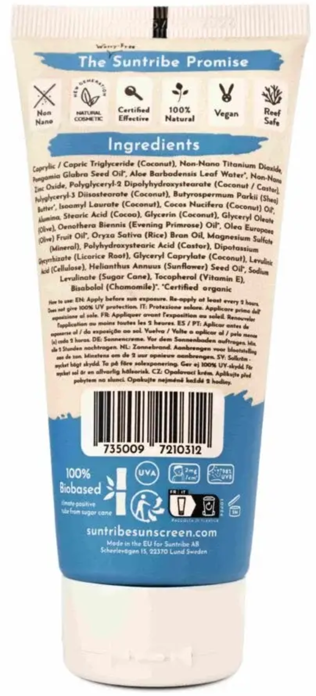 Suntribe  Mineral Sunscreen SPF 50, 100 ml
