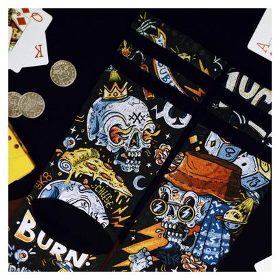 Lucky Vandals - Chaussettes Graphiques Techniques Coolmax - Cyclisme  Running et Sport