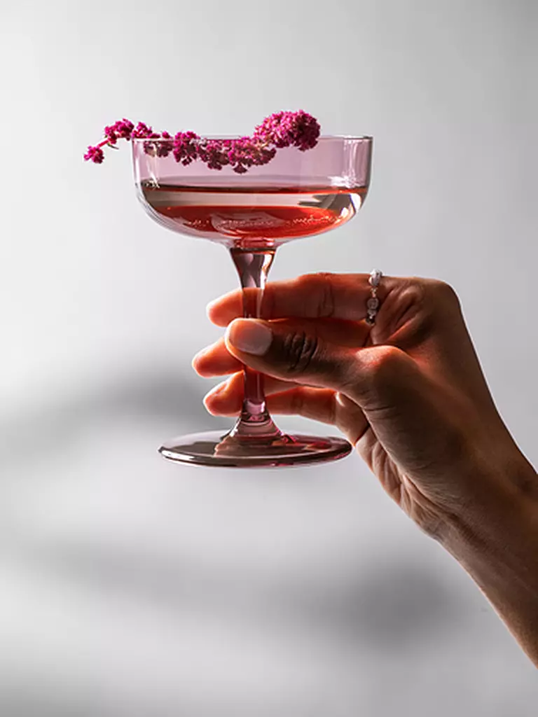 LIKE BY VILLEROY & BOCH Like Glass Sektschale / Dessertschale Set 2tlg 12x9cm Grape beere