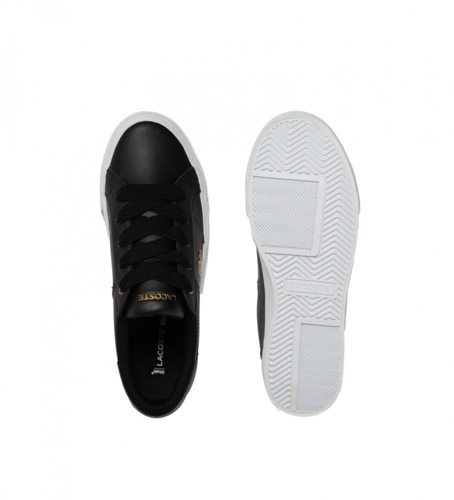 Tênis Lacoste Ziane de couro, preto