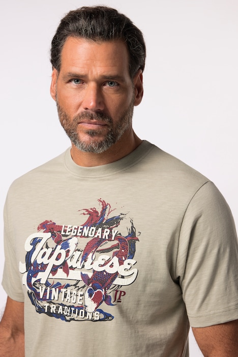 T-Shirt, Halbarm, Brustprint, bis 8XL