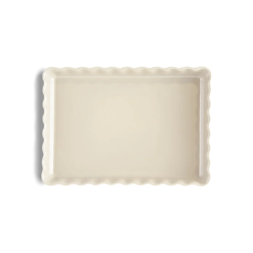 Tourtière rectangle beige 34 cm Emile Henry
