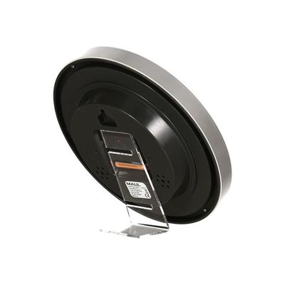 MaulRun - Horloge - mécanisme radio pilotée - 25 cm - blanc argenté