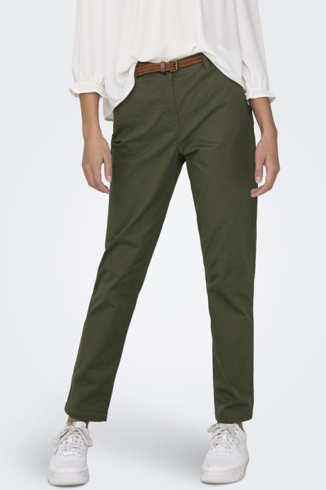 Jacqueline de Yong groene dames broek