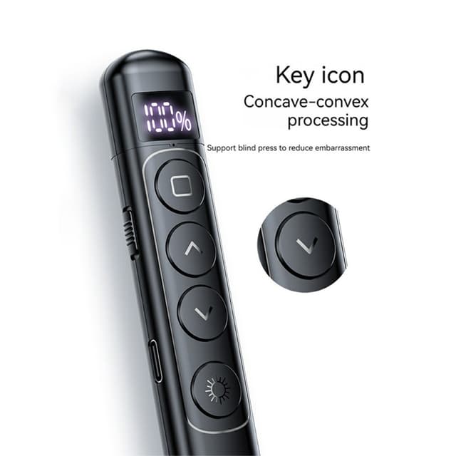 Trådløs fjernbetjening Laser Pointer Powerpoint præsentation Turning Clicker